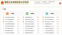 国家企业信用信息公示系统公示榜